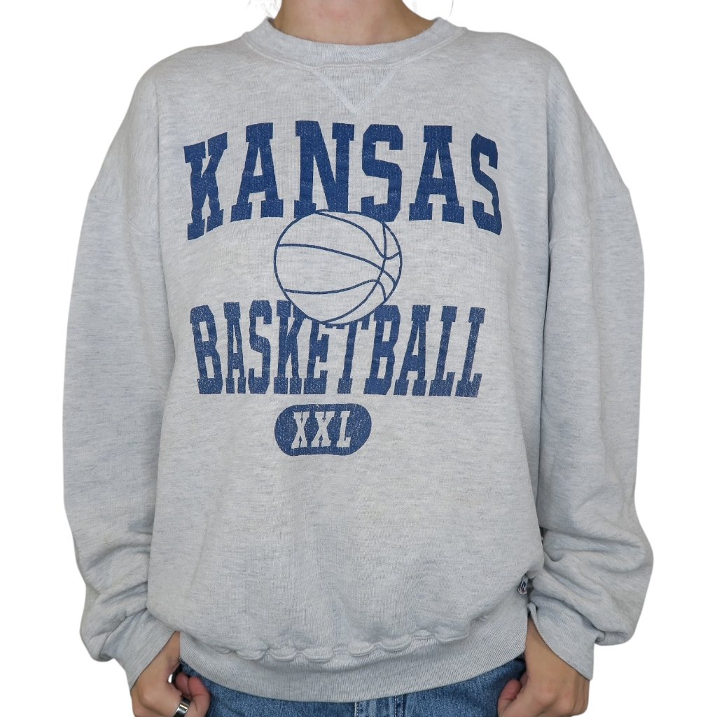 Vintage 90s Kansas Basketball Sweatshirt